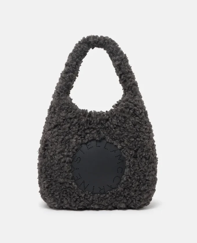 Borsa tote grande Logo Plush Teddy Hobo Borsa tote grande Logo Plush Teddy Hobo