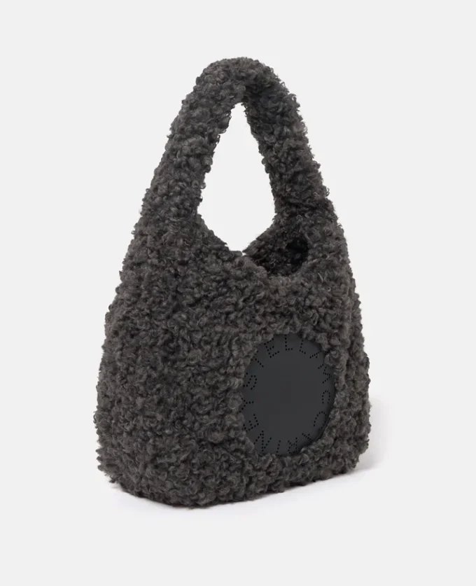 Borsa tote grande Logo Plush Teddy Hobo Borsa tote grande Logo Plush Teddy Hobo