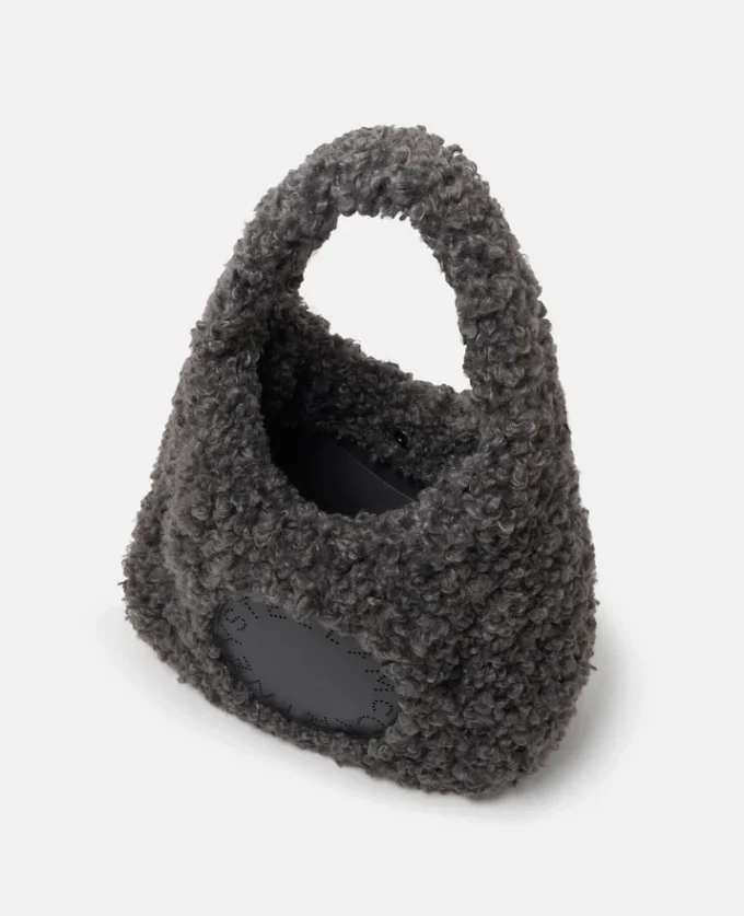 Borsa tote grande Logo Plush Teddy Hobo Borsa tote grande Logo Plush Teddy Hobo