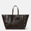 Borsa tote grande Stella Studs con stampa cocco Borsa tote grande Stella Studs con stampa cocco