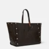 Borsa tote grande Stella Studs con stampa cocco Borsa tote grande Stella Studs con stampa cocco