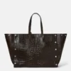 Borsa tote grande Stella Studs con stampa cocco Borsa tote grande Stella Studs con stampa cocco