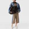 Borsa tote grande Stella Studs con stampa cocco Borsa tote grande Stella Studs con stampa cocco