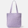 Borsa tote in maglia con grafica Stay Earthy Borsa tote in maglia con grafica Stay Earthy