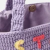 Borsa tote in maglia con grafica Stay Earthy Borsa tote in maglia con grafica Stay Earthy