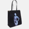 Borsa tote in tela di cotone biologico con grafica Sexy Robot Borsa tote in tela di cotone biologico con grafica Sexy Robot