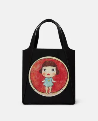 Borsa tote in tela di cotone con stampa Lonesome Puppy