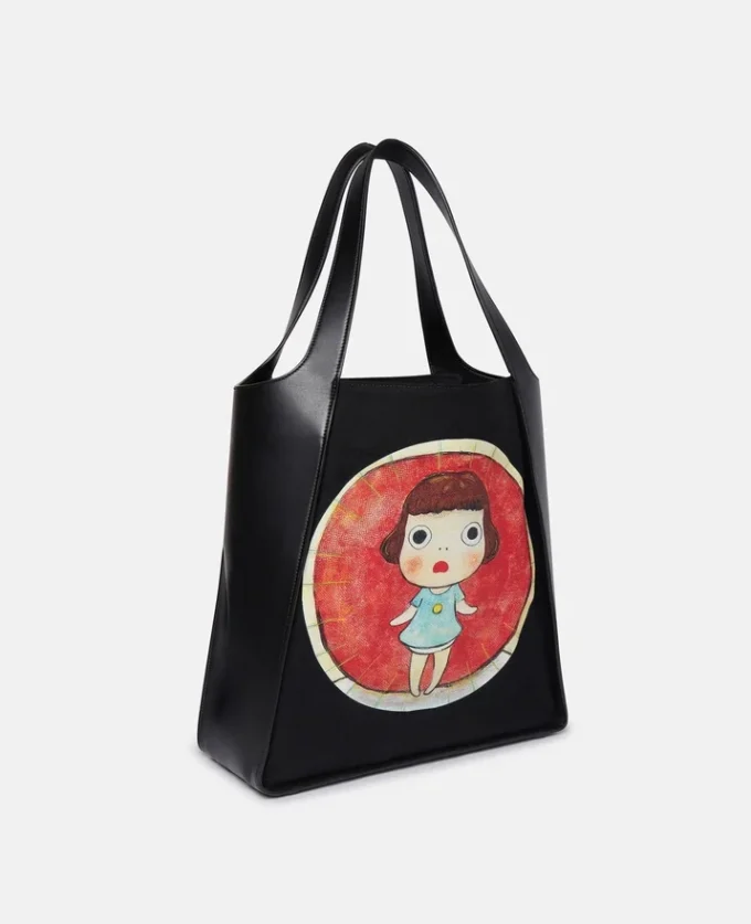 Borsa tote in tela di cotone con stampa Lonesome Puppy Borsa tote in tela di cotone con stampa Lonesome Puppy