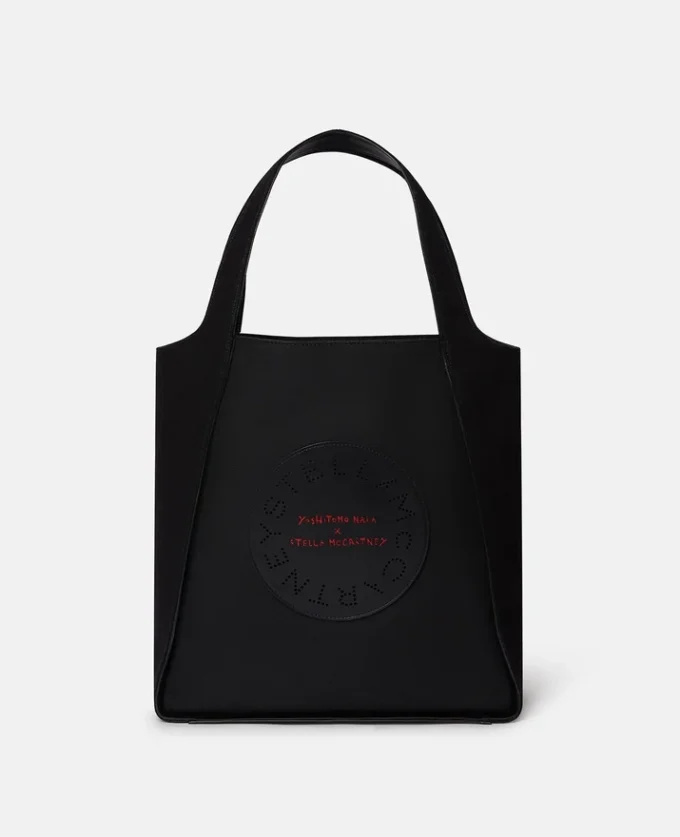 Borsa tote in tela di cotone con stampa Lonesome Puppy Borsa tote in tela di cotone con stampa Lonesome Puppy