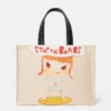 Borsa tote in tela di cotone con stampa Stop the Bombs Borsa tote in tela di cotone con stampa Stop the Bombs