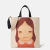 Borsa tote in tela di cotone con stampa Twins I Borsa tote in tela di cotone con stampa Twins I
