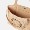 Borsa tote media in rafia con logo Borsa tote media in rafia con logo
