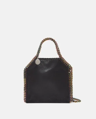 Borsa tote piccola Falabella con catena olografica