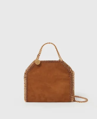 Borsa tote piccola Falabella in pelle scamosciata