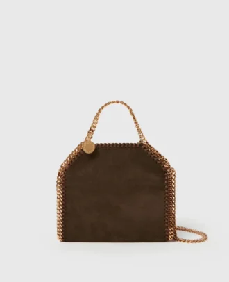Borsa tote piccola Falabella in pelle scamosciata
