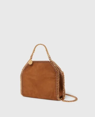 Borsa tote piccola Falabella in pelle scamosciata