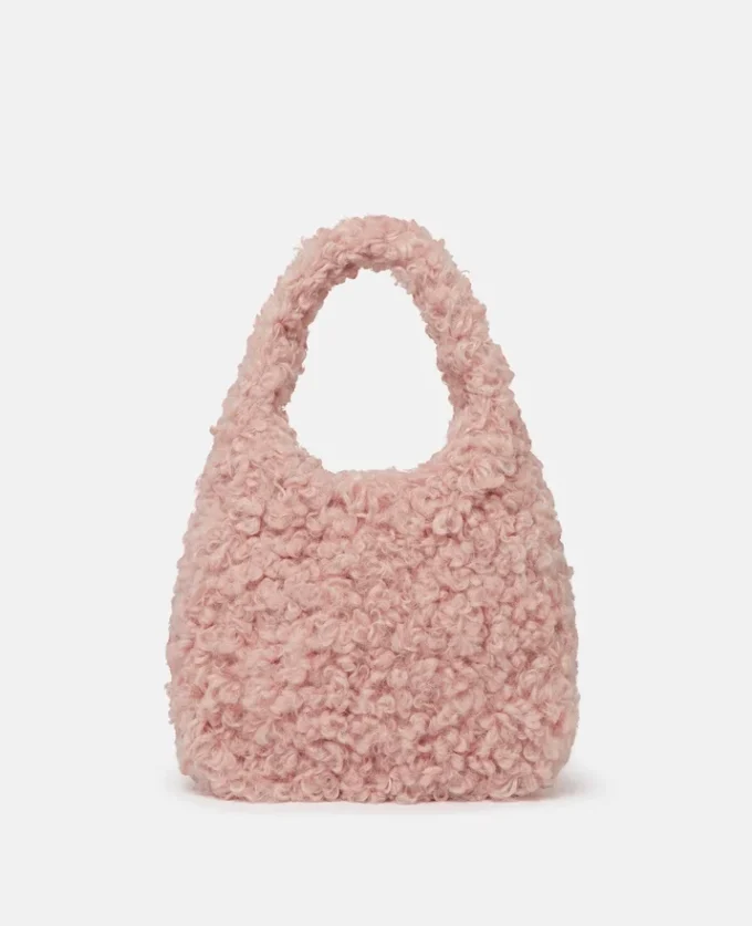 Borsa tote piccola Logo Plush Teddy Hobo Borsa tote piccola Logo Plush Teddy Hobo