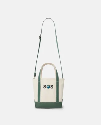 Borsa tote piccola ricamata SOS Borsa tote piccola ricamata SOS