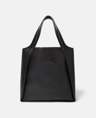 Borsa tote quadrata con logo Stella