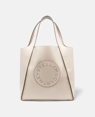 Borsa tote quadrata con logo Stella