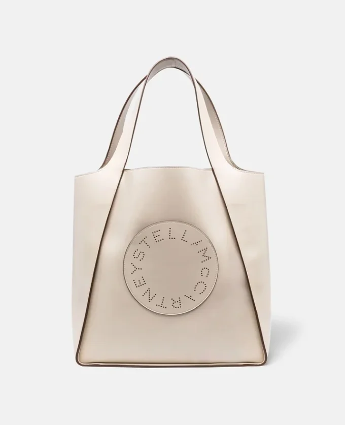 Borsa tote quadrata con logo Stella Borsa tote quadrata con logo Stella