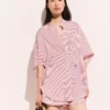 Camicia a maniche corte a righe Camicia a maniche corte a righe