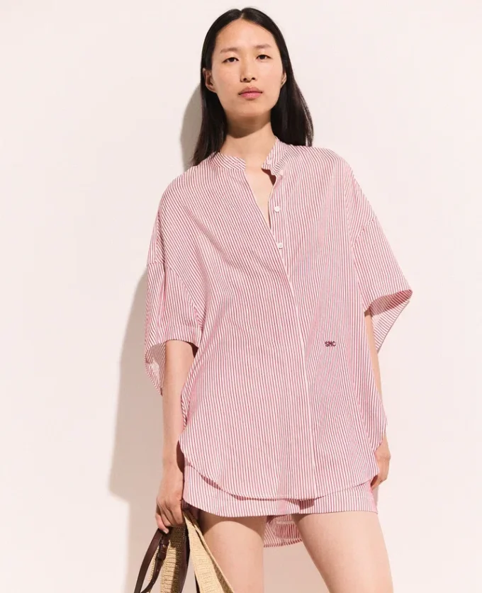 Camicia a maniche corte a righe Camicia a maniche corte a righe