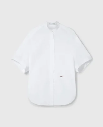 Camicia a maniche corte con pannelli