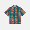 Camicia a maniche corte con stampa skateboard