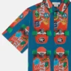 Camicia a maniche corte con stampa skateboard