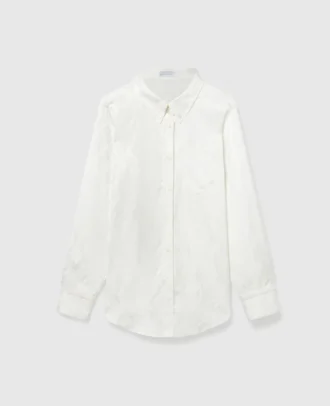 Camicia a maniche lunghe con stampa serpente