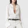 Camicia a maniche lunghe con stampa serpente Camicia a maniche lunghe con stampa serpente