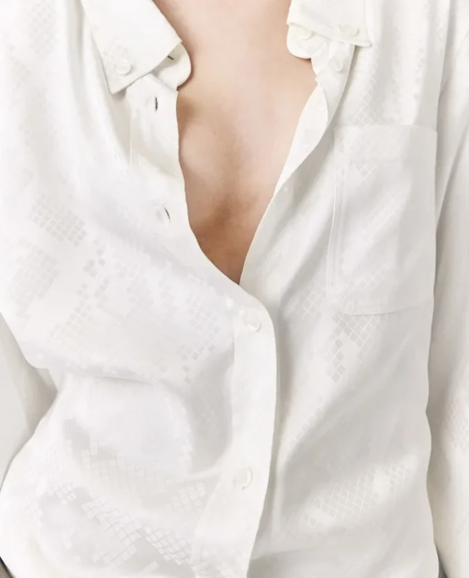 Camicia a maniche lunghe con stampa serpente Camicia a maniche lunghe con stampa serpente