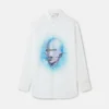 Camicia boyfriend in cotone biologico con stampa Sexy Robot Camicia boyfriend in cotone biologico con stampa Sexy Robot