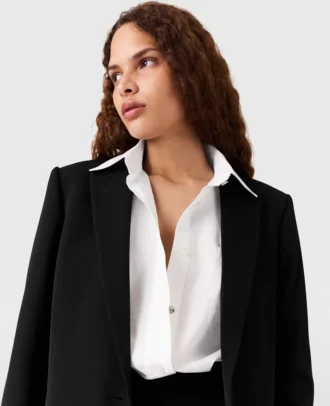 Camicia boyfriend in cotone rigenerativo
