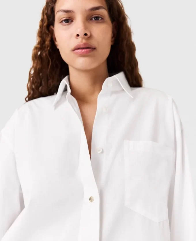 Camicia boyfriend in cotone rigenerativo Camicia boyfriend in cotone rigenerativo