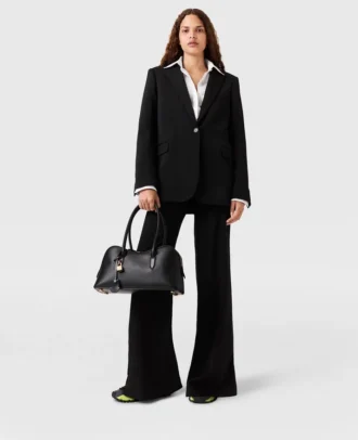 Pantaloni sartoriali in flanella di lana