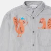 Camicia classica con grafica scoiattolo