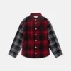 Camicia classica con pannelli a quadri Camicia classica con pannelli a quadri