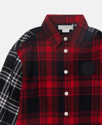 Camicia classica con pannelli a quadri