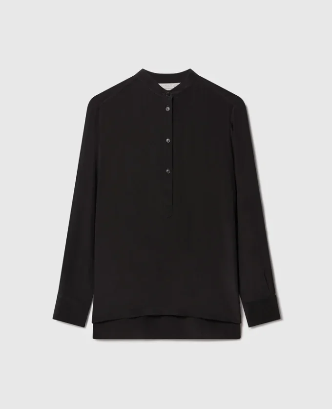 Camicia con collo a fascia Camicia con collo a fascia
