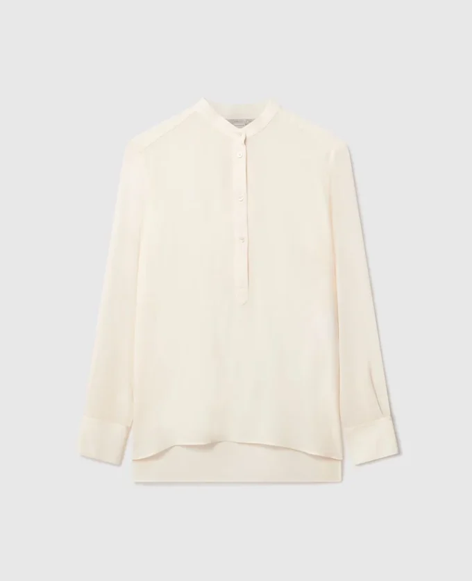 Camicia con collo a fascia Camicia con collo a fascia