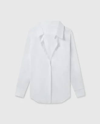 Camicia con collo a V aperto