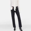 Camicia con fiocco in crêpe de Chine di seta