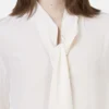 Camicia con fiocco in crêpe de Chine di seta