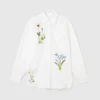 Camicia con ricami floreali Camicia con ricami floreali