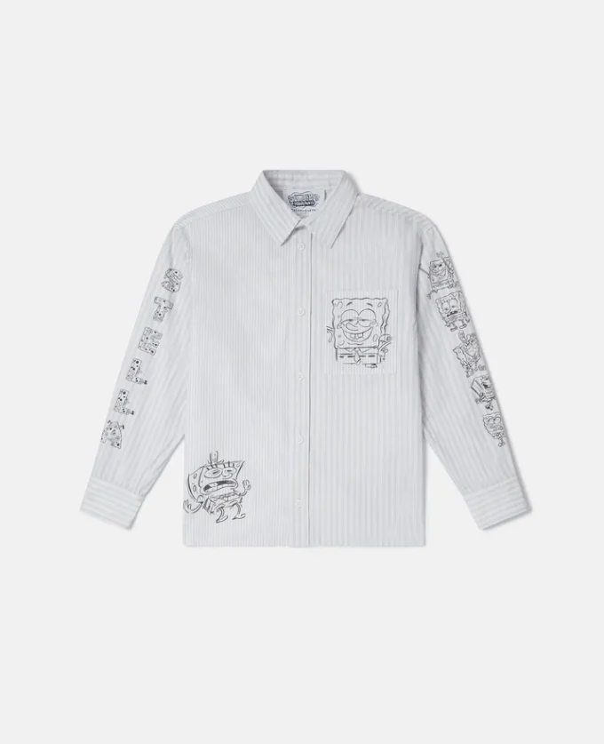 Camicia con stampa grafica SpongeBob Camicia con stampa grafica SpongeBob