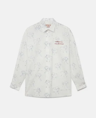 Camicia con stampa Sheep Can Never Sleep