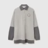 Camicia da rugby con pannello con logo Camicia da rugby con pannello con logo