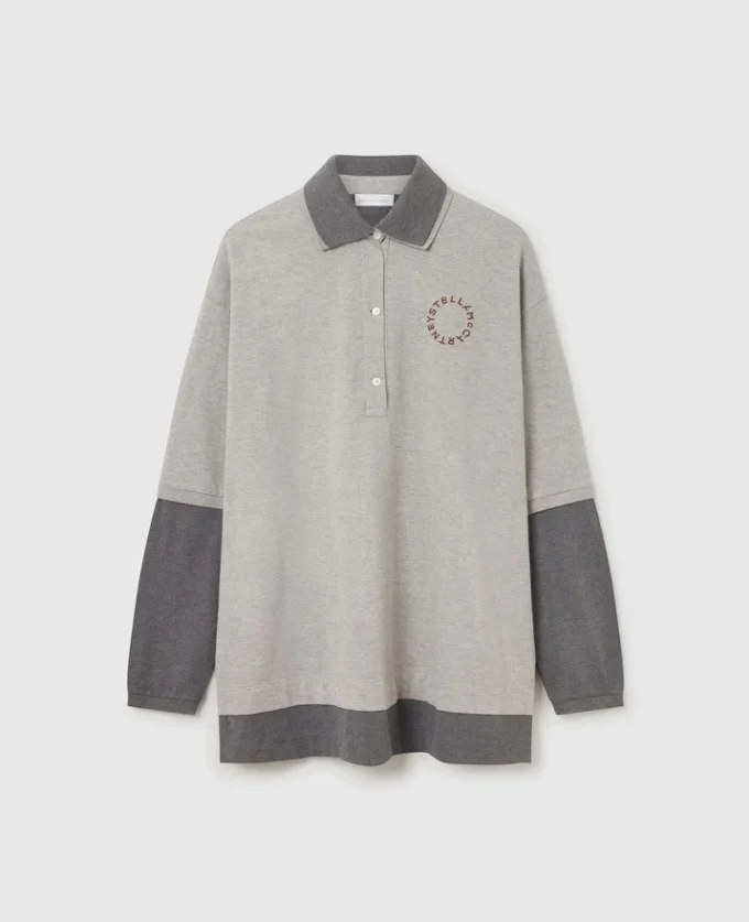 Camicia da rugby con pannello con logo Camicia da rugby con pannello con logo